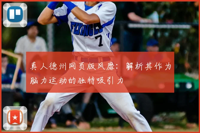 真人德州网页版风靡:解析其作为脑力运动的独特吸引力